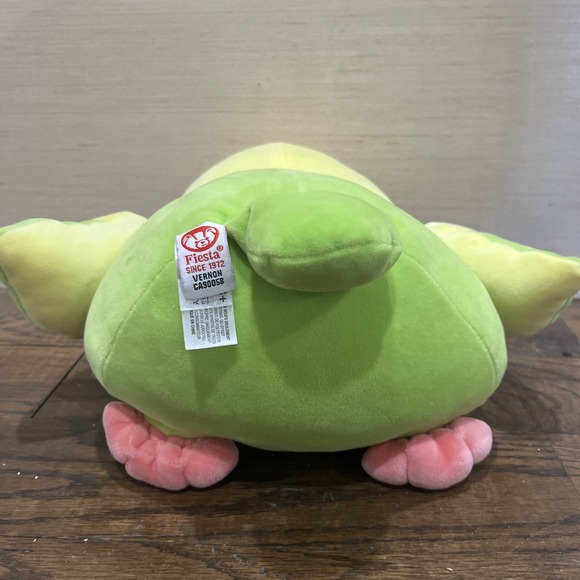 Fiesta Huggy Huggables VERNON Parakeet Budgie Bird Plush 12" Soft Embroidered - Picture 9 of 9